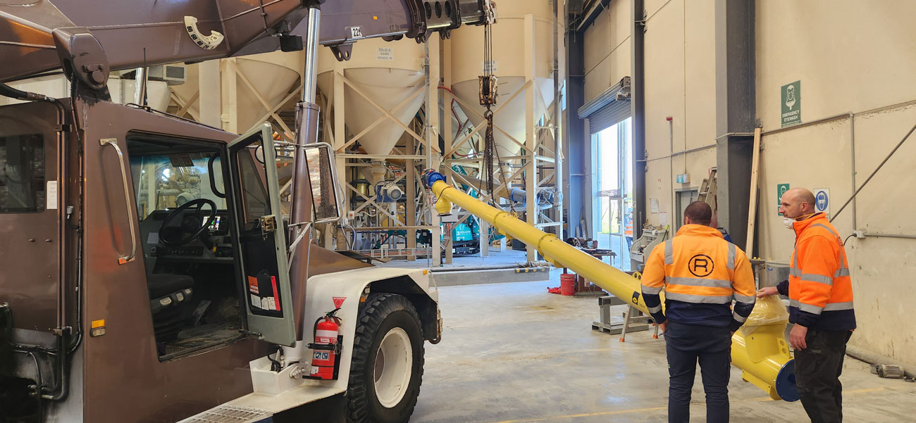 Specialist-Welding-motor-welded-to-the-pipework-by-SAP-Services-onsite-ready-to-be-attached-to-commercial-silo Industrial plant welding specialist